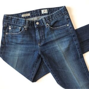 AG Adriano Goldschmied The Nikki Relaxed Skinny Leg Denim Jeans Sz 26R Dark Blue